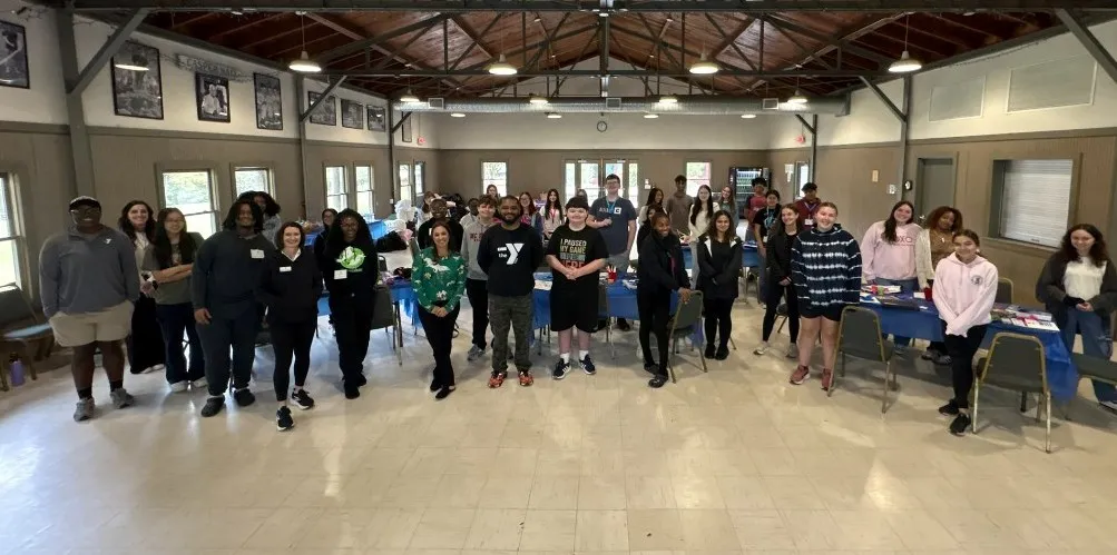 teens and staff gathered for the Teen Mental Health Council orientation in Greensboro