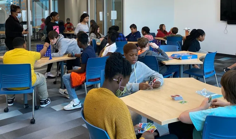 Foundation YMCA of Wilson middle schoolers at the Y-GIG afterschool program