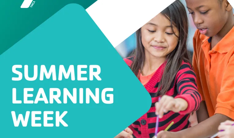 picture of a boy and a gir painting as the Y celebrates Summer Learning Week