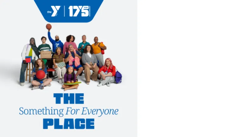 People gathered at the Y, showing the Y is the Something for Everyone Place