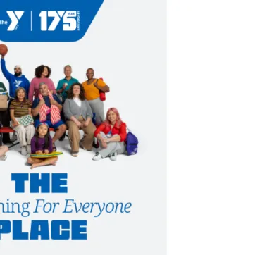 People gathered at the Y, showing the Y is the Something for Everyone Place