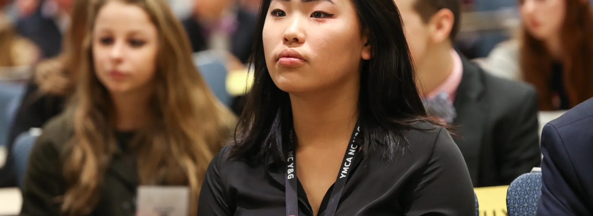 Teen girl at Youth and Government conference