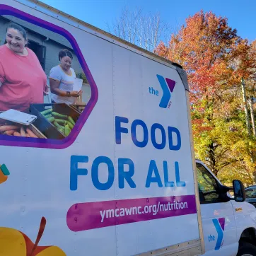 western nc ymca Food for All Truck